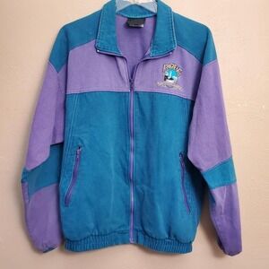 Purple and blue vintage 90s Pacific Vancouver Canada jacket